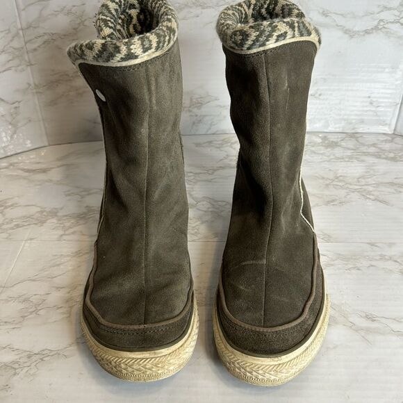 Converse Chuck Taylor Y2K Beverly Mid Boots in gray fall size 9 - Picture 3 of 10